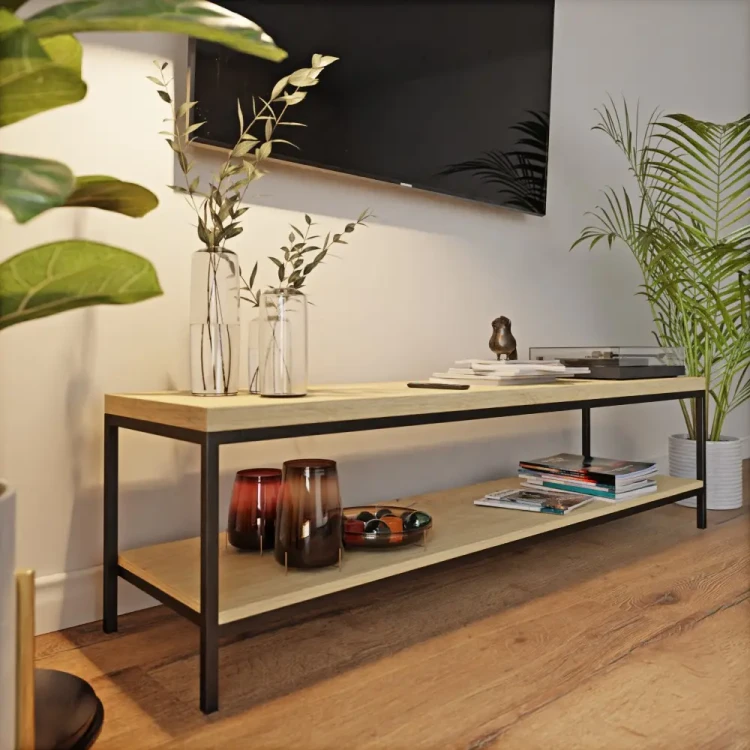 Stolik rtv loft - dąb artisan yrke.webp