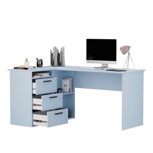 Birou școlar colț Aga - Albastru