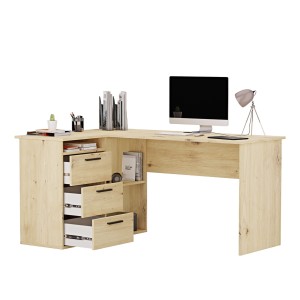 Birou școlar colț Aga - Stejar meșteșugar