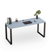 Birou cu picioare metalice - Albastru