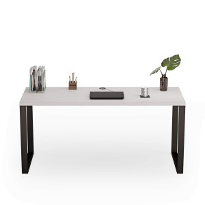 Biurko z metalowymi nogami - Białe (3).jpg