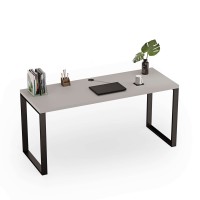 Birou cu picioare metalice - Gri