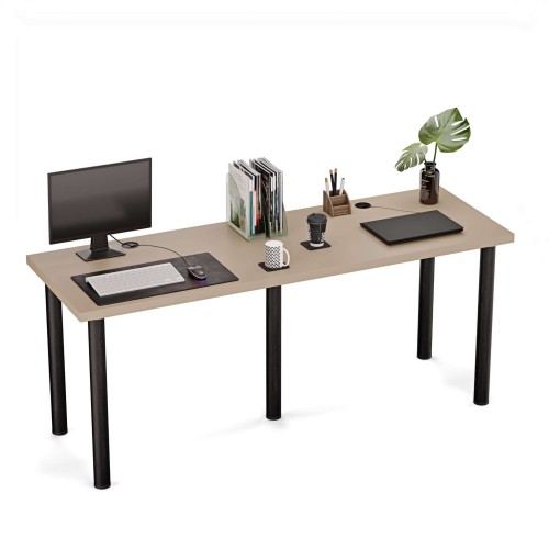 Biurko podwójne Iron Duo - Cappuccino (1).jpg