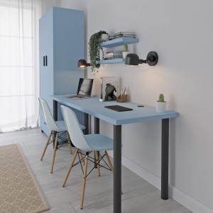 Biurko podwójne Iron Duo - Niebieski (6).jpg