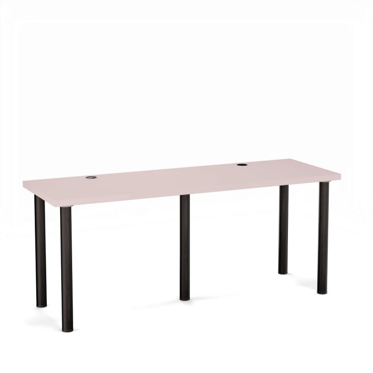 Biurko podwójne Iron Duo - Różowe (2).jpg