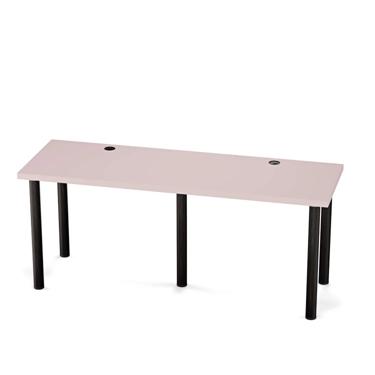 Biurko podwójne Iron Duo - Różowe (4).jpg