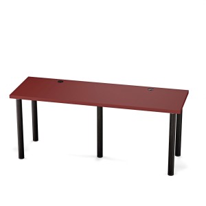 Biurko podwójne Iron Duo - Czerwony (4).jpg