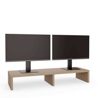 Suport dublu pentru monitor - Cappuccino