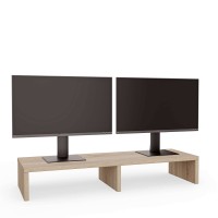Suport dublu pentru monitor - Stejar Sonoma