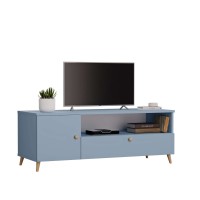 Comodă TV albastră - Colecția Scandi