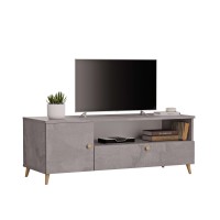 Comodă TV din beton - Colecția Scandi