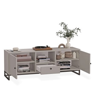 Szafka RTV metalowa z szufladą szare - kolekcja Metalove (4).jpg