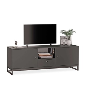 Szafka RTV metalowa z szufladą czarny - kolekcja Metalove (1).jpg