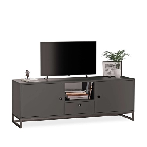 Szafka RTV metalowa z szufladą czarny - kolekcja Metalove (1).jpg