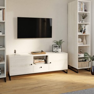 Szafka RTV metalowa z szufladą sosna - kolekcja Metalove (5).jpg