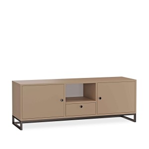 Szafka RTV metalowa z szufladą szare - kolekcja Metalovecappuccino (3).jpg