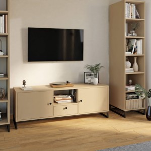 Szafka RTV metalowa z szufladą szare - kolekcja Metalovecappuccino (1).jpg