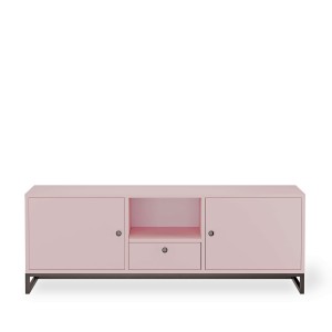 Szafka RTV metalowa z szufladą różowe - kolekcja Metalove (5).jpg