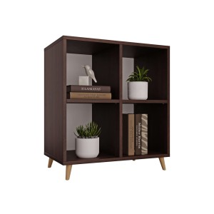 Bibliotecă scandinavă cub wenge - colecția SCANDI