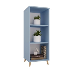 Bibliotecă scandinavă triplu albastru - colecția Scandi