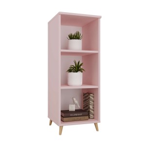 Bibliotecă scandinavă triplă roz - colecția Scandi