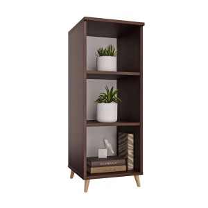 Bibliotecă triplă scandinavă wenge - colecția Scandi