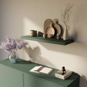 półka na książki do pokoju dziecięcego zielona