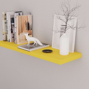 półka ścienna do pokoju dziecięcego żółty