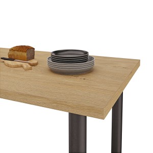 Stolik kuchenny z nogami okrągłymi - dąb kamienny (4).jpg