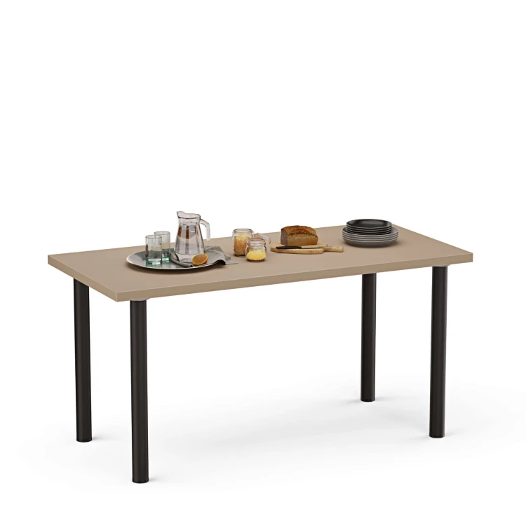 Stolik kuchenny z nogami okrągłymi - cappuccino (1).jpg