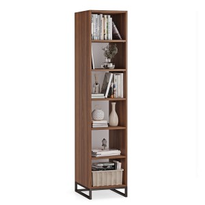 Bibliotecă unică metalică nuc - colecția Metalove