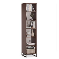 Bibliotecă unică metalică wenge - colecția Metalove