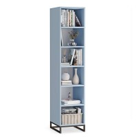 Bibliotecă unică metalică albastru - colecția Metalove