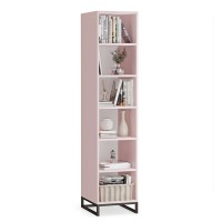 Bibliotecă unică metalică roz  - colecția Metalove