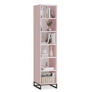 Bibliotecă unică metalică roz  - colecția Metalove