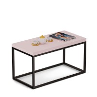 Masa de metal în formă de masă - Roz