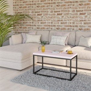 Stolik podłużny metalowy - różowy (4).jpg