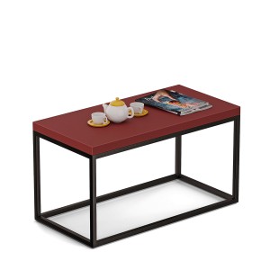 Masa de metal în formă de masă - Roșu