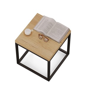 Stolik nocny metalowy - dąb złoty (2).jpg