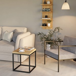 Stolik nocny metalowy - dąb złoty (4).jpg