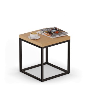 Masa de noapte metalică - fag