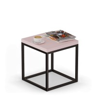 Masa de noapte metalică - Roz