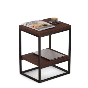 Stolik metalowy podwójny - wenge (1).jpg