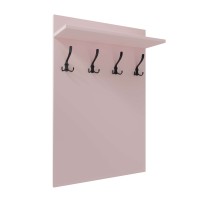 Cuier de perete vertical - Roz - Pentru haine