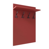 Cuier de perete vertical - Roșu - Pentru haine