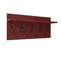 Cuier de perete- Roșu - Pentru haine