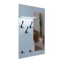 Cuier cu oglindă LED - Albastru