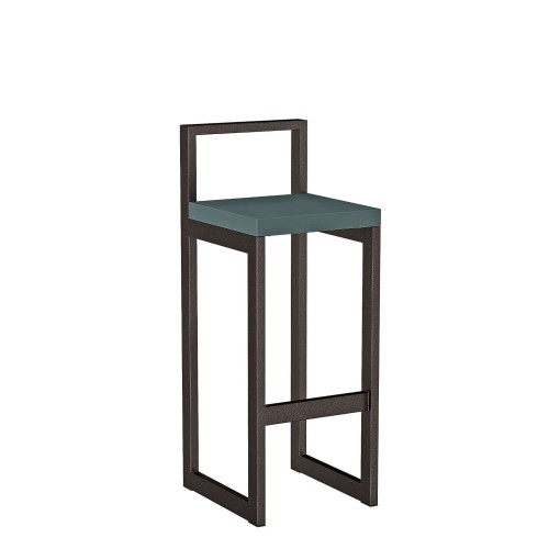 Metalowy Hoker loft z oparciam - Zielony (1).jpg