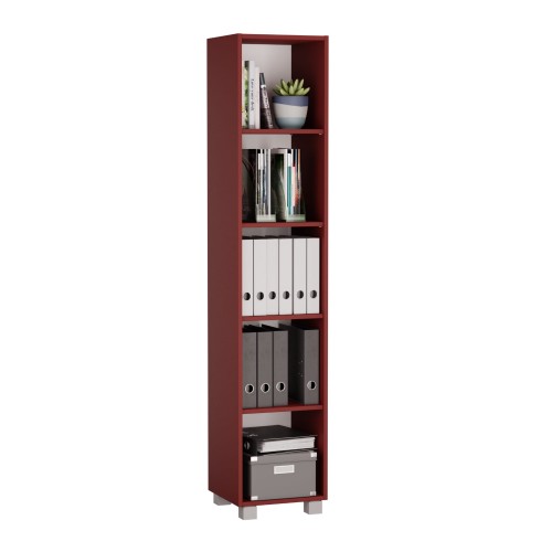 Regał biurowy na segregatory -  Czerwony (1).jpg