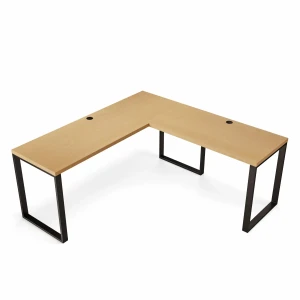 Praktyczne biurko narożne loft buk idealne do domowego biura-1.webp